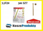 Wkręty ciesielskie do drewna MASTERY KMWHT 3,5X30 (500 SZT)