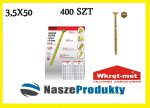 Wkręty ciesielskie do drewna MASTERY KMWHT 3,5X50 (400 SZT)