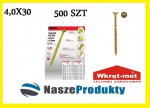 Wkręty ciesielskie do drewna MASTERY KMWHT 4,0X30 (500 SZT)
